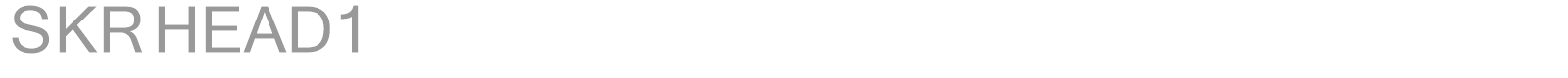 SKR HEAD1 font preview